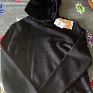 BKE Black Hoodie with Subtle Stripes